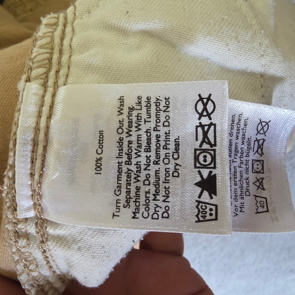 Eddie Bauer Legend Mens Tan Khaki Cargo Shorts Size 40 Cotton Outdoor Casual - Picture 6 of 7
